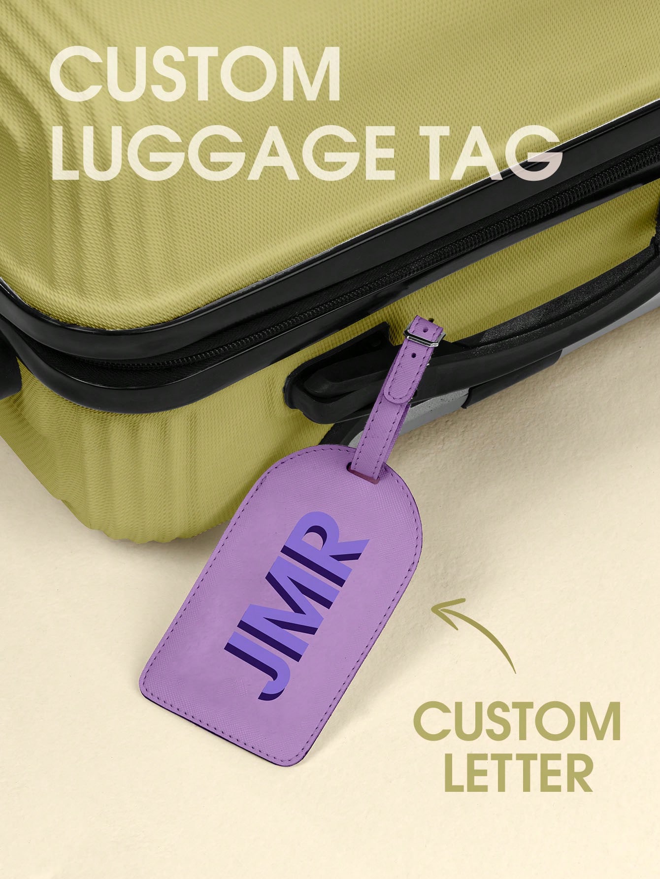 Travel Packing Cube - Etiqueta de Equipaje Personalizada con Iniciales,