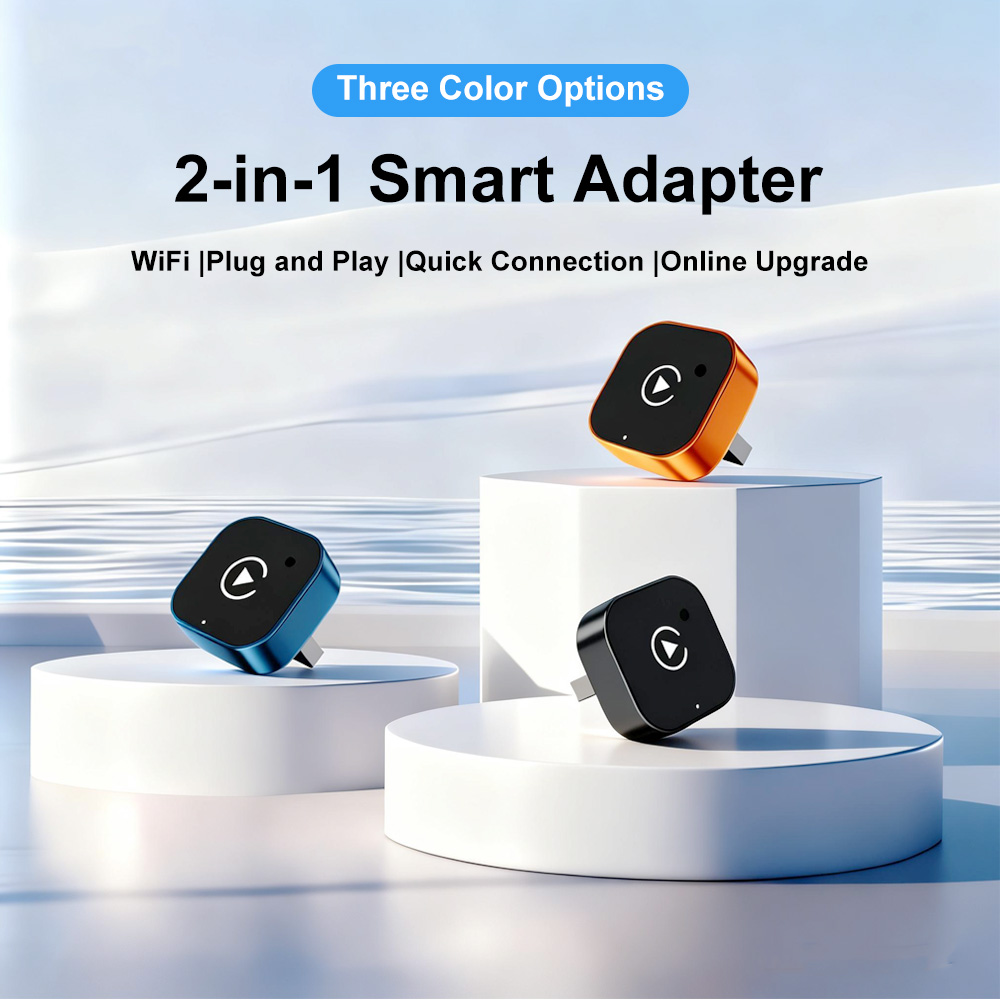 Travel Adapter Universal - Adaptador Inalámbrico CarPlay 2 en 1,