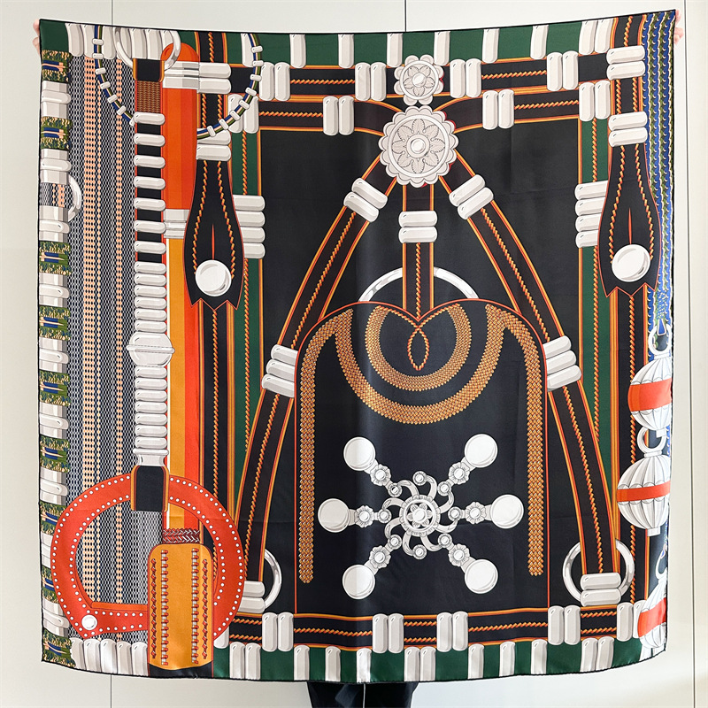 Travel Accessories Luxury - Pañuelo de seda con estampado de