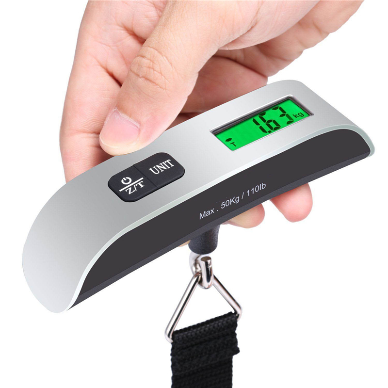 Travel Accessories Electronics - Báscula Portátil Digital con Pantalla LCD,