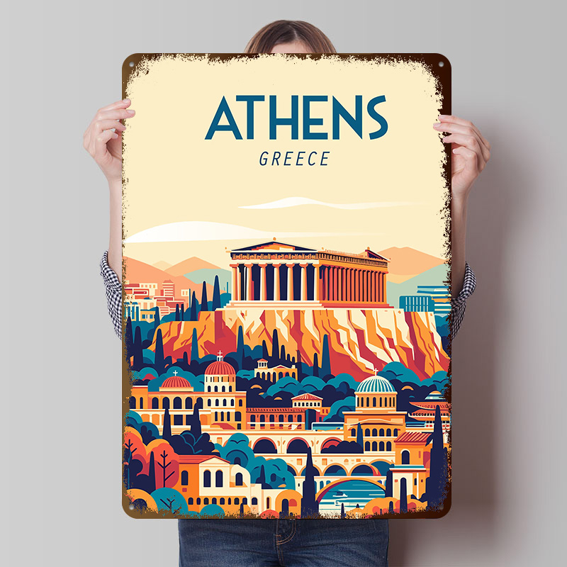 Travel Accessories Greece - Póster de viaje de Grecia, letreros