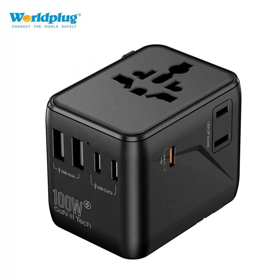 Travel Adapter Universal - Cargador Rápido GaN PD de 100W,