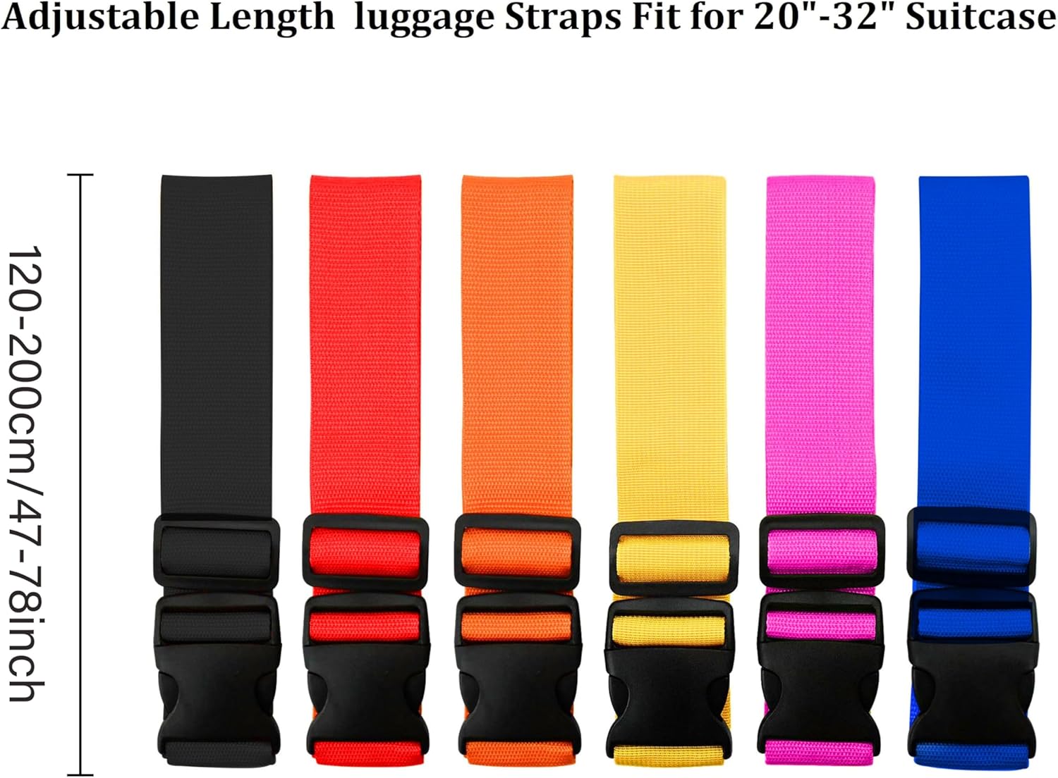 Travel Packing Cube - Correas ajustables para equipaje de colores