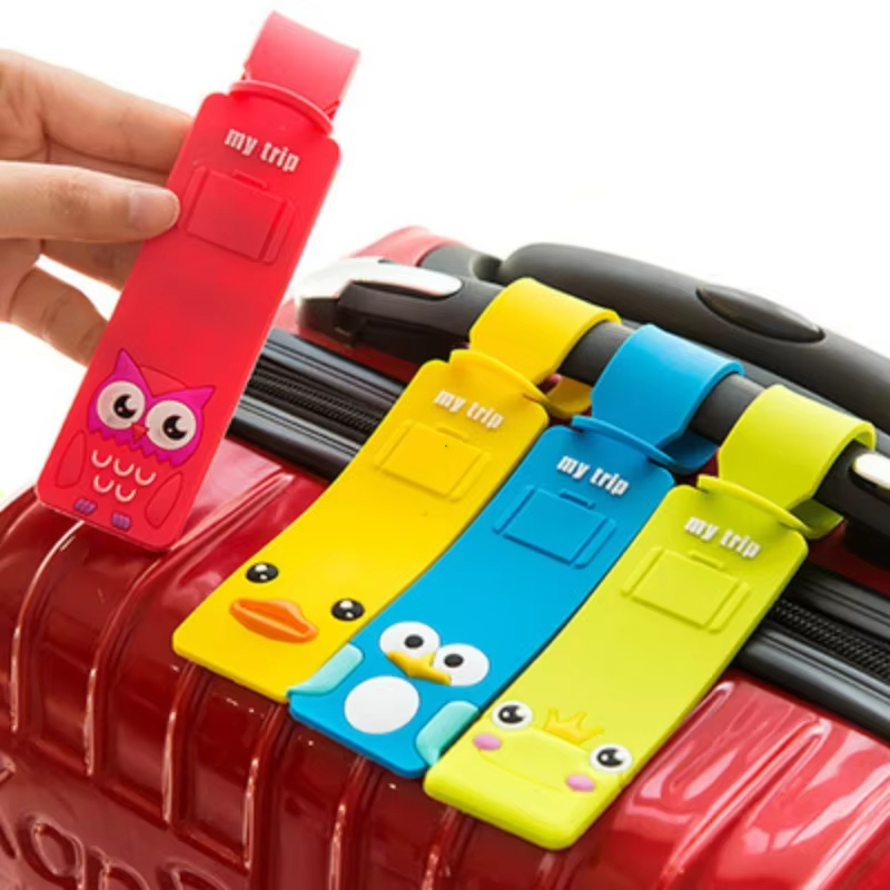 Travel Accessories List - 5 Etiquetas de Silicona para Equipaje,