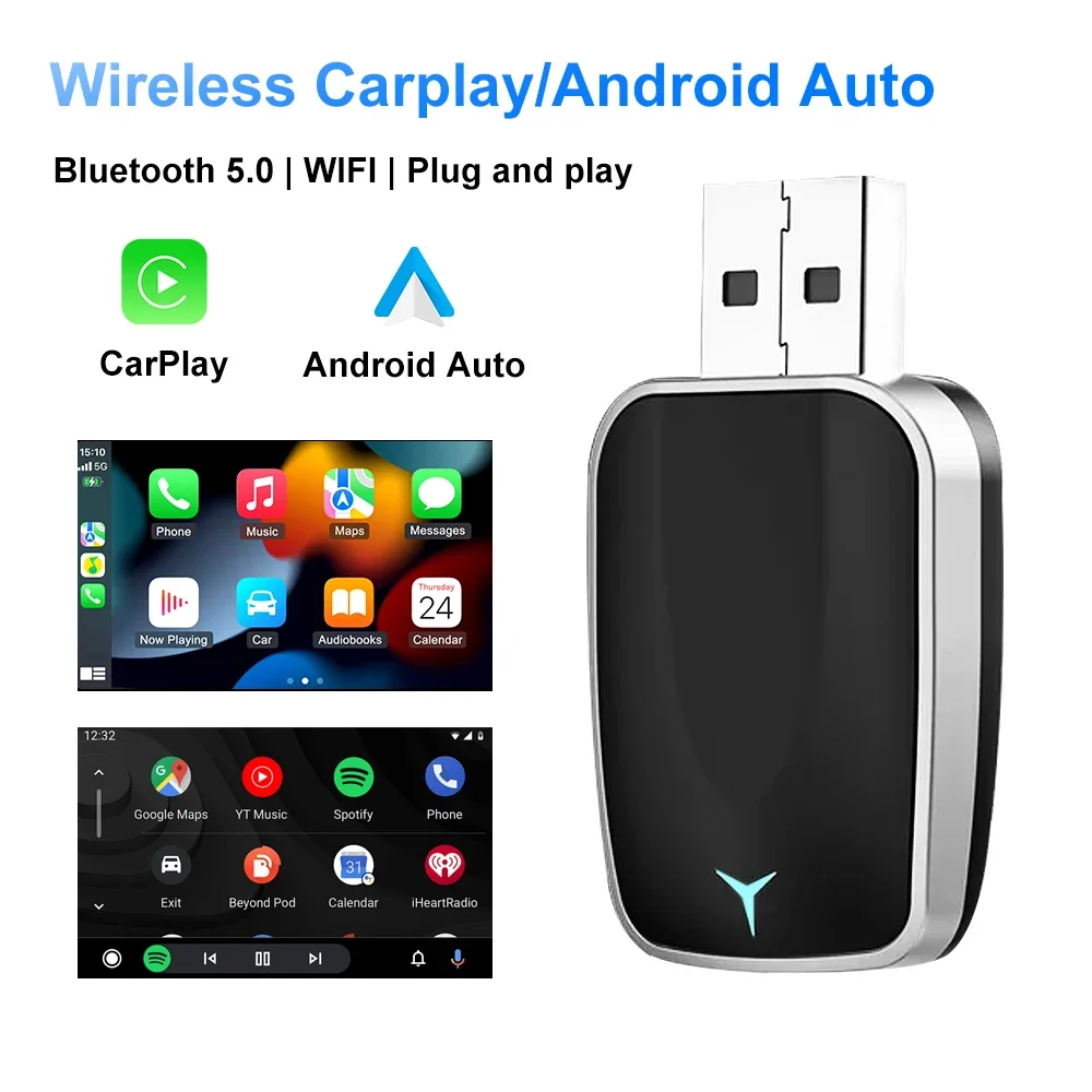 Travel Adapter Universal - Adaptador inalámbrico CarPlay Android Auto con