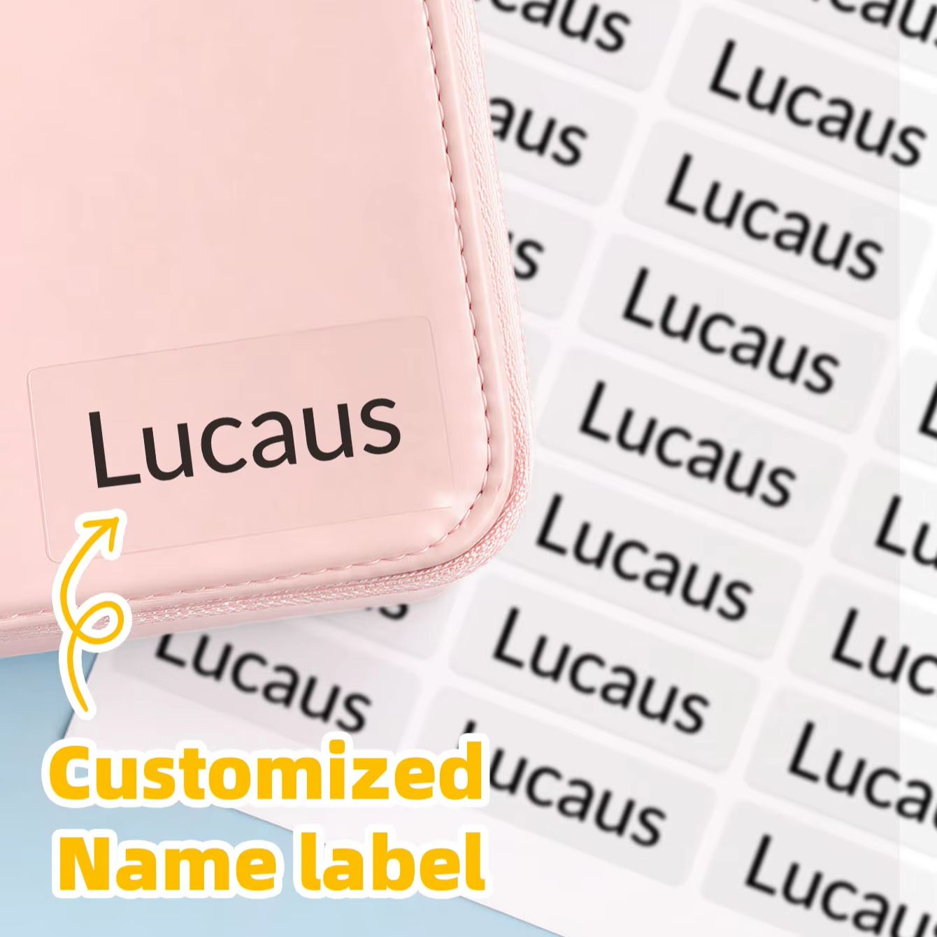 Travel Packing Cube - 1-240 pegatinas personalizadas con nombre para