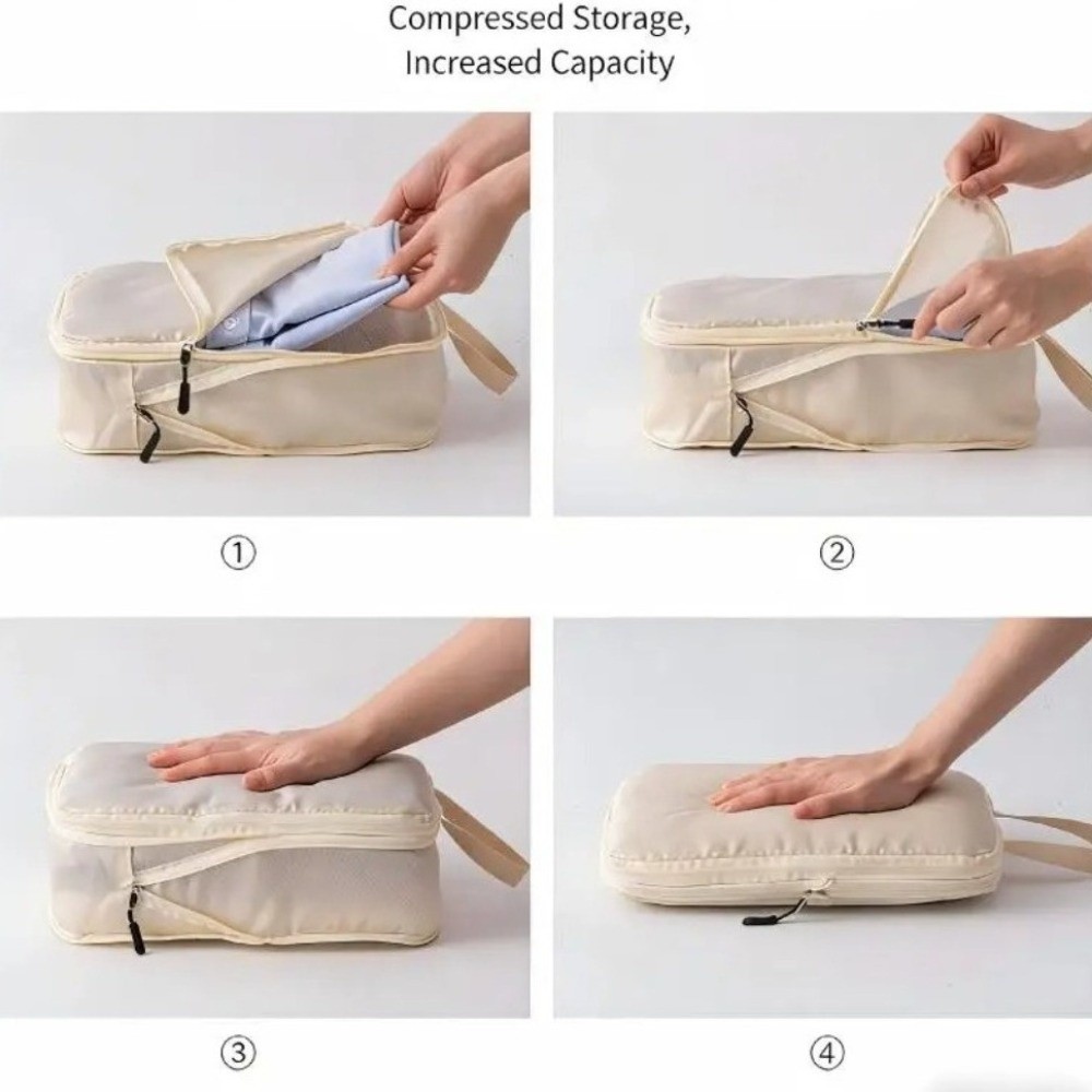 Travel Packing Cube - Juego de 3 cubos de compresión