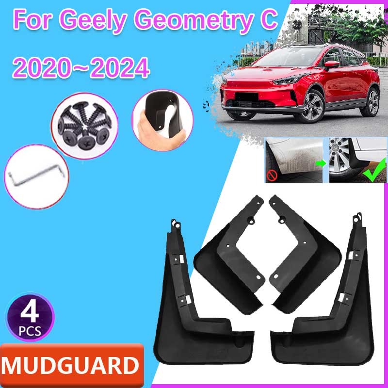 Travel Accessories Inc - Guardabarros para Coche, 4 Piezas, para