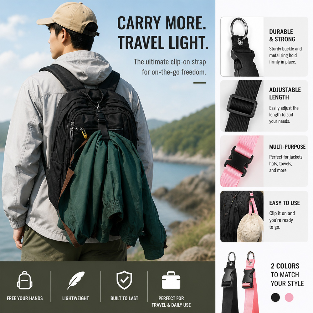 Travel Accessories Luggage Straps - Correa de equipaje antirrobo portátil, hebilla