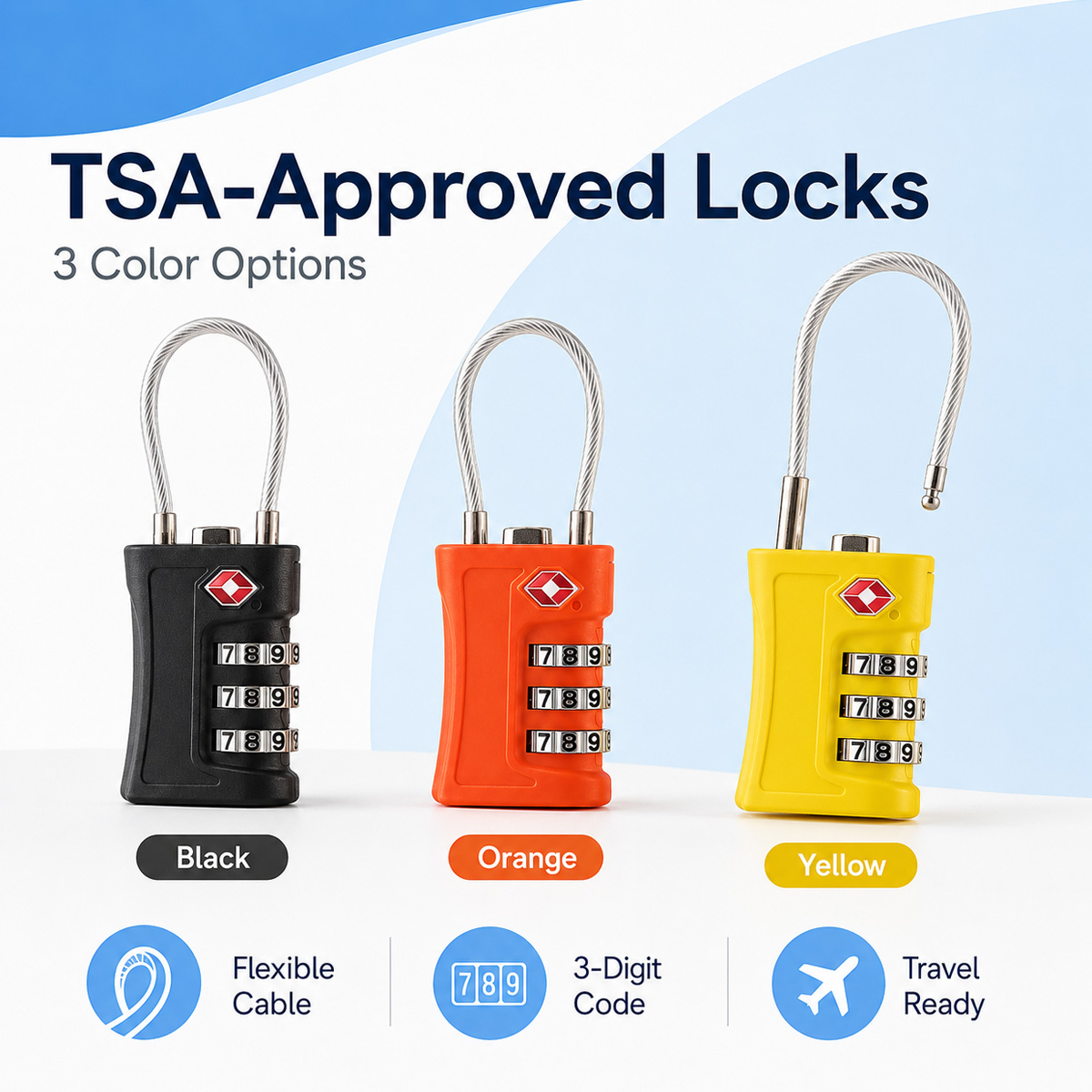 Candado de Equipaje Aprobado p - Travel Lock Tsa Approved reseña y precio