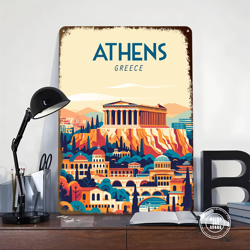 Póster de viaje de Grecia, let - Travel Accessories Greece reseña y precio