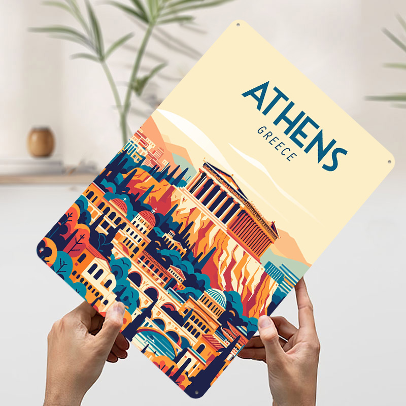 Póster de viaje de Grecia, let - Travel Accessories Greece reseña y precio