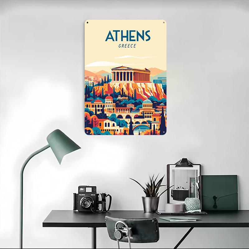 Póster de viaje de Grecia, let - Travel Accessories Greece reseña y precio