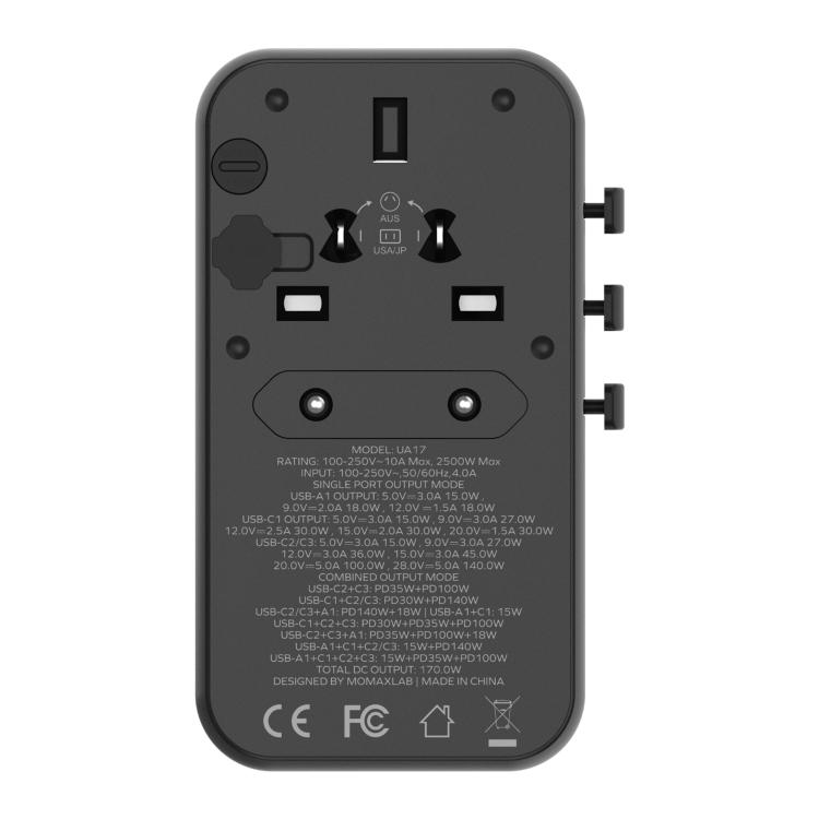 Promoción MOMAX UA17 1-World P - Travel Adapter Universal reseña y precio