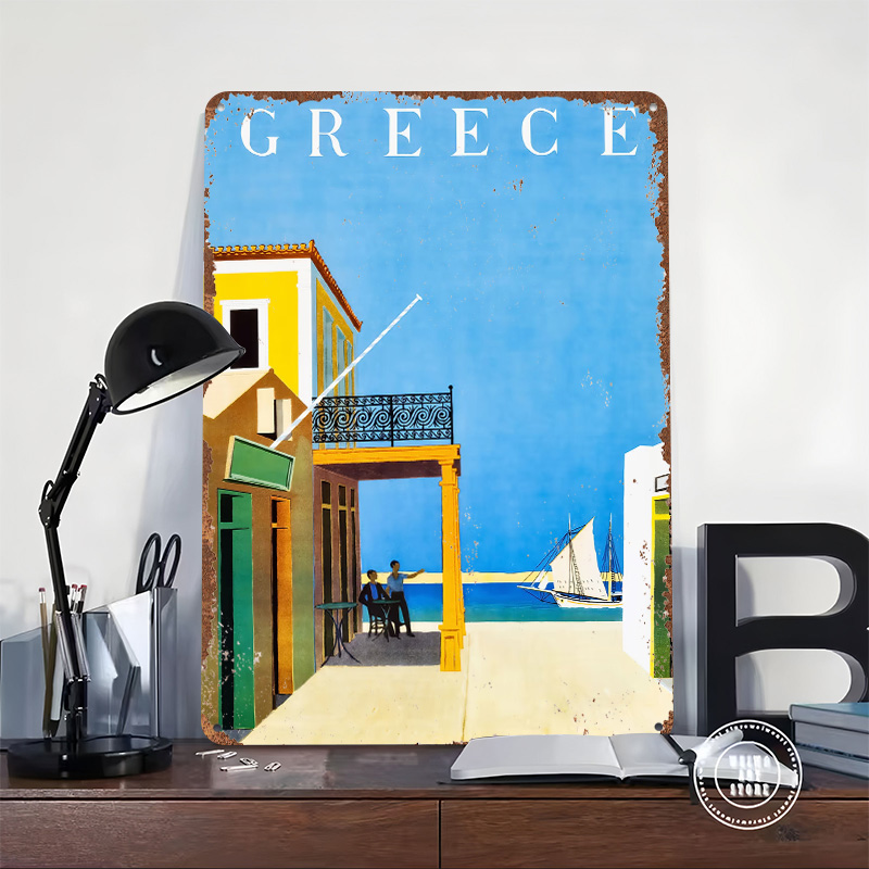 Póster Metálico de Viaje a Gre - Travel Accessories Greece reseña y precio
