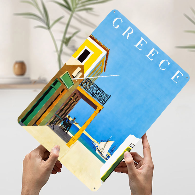Póster Metálico de Viaje a Gre - Travel Accessories Greece reseña y precio