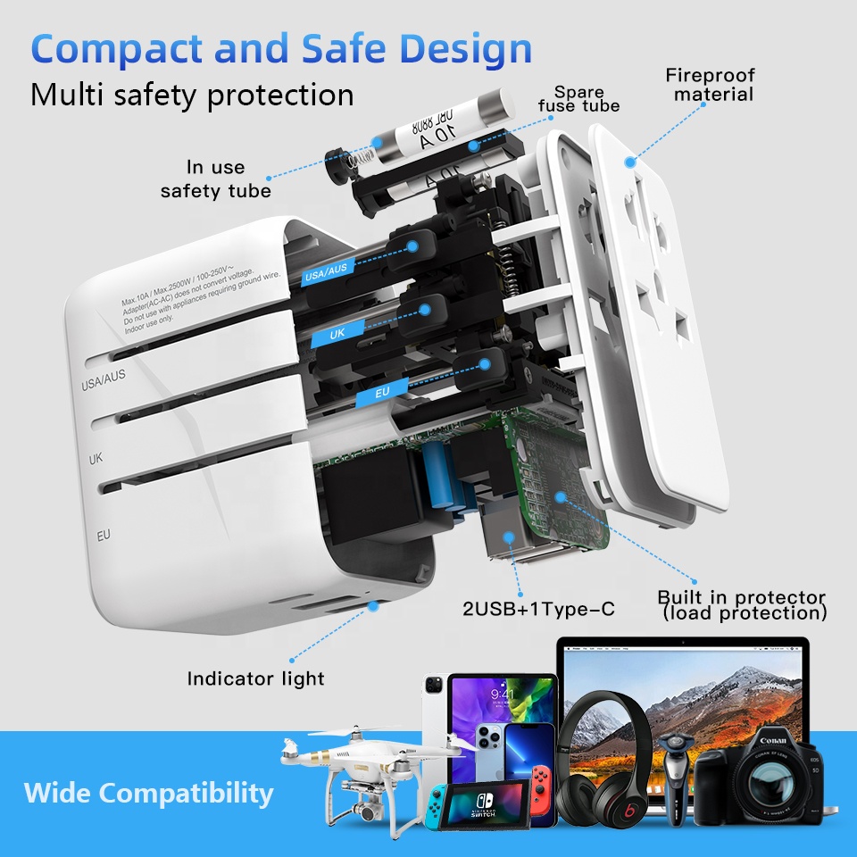Cargador GaN Tipo C de 20W, Ad - Travel Adapter Universal reseña y precio