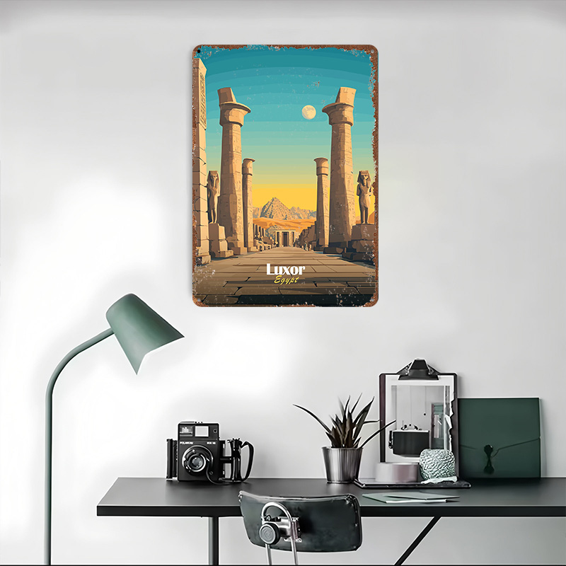 Póster metálico de viaje a Lux - Travel Accessories Egypt reseña y precio