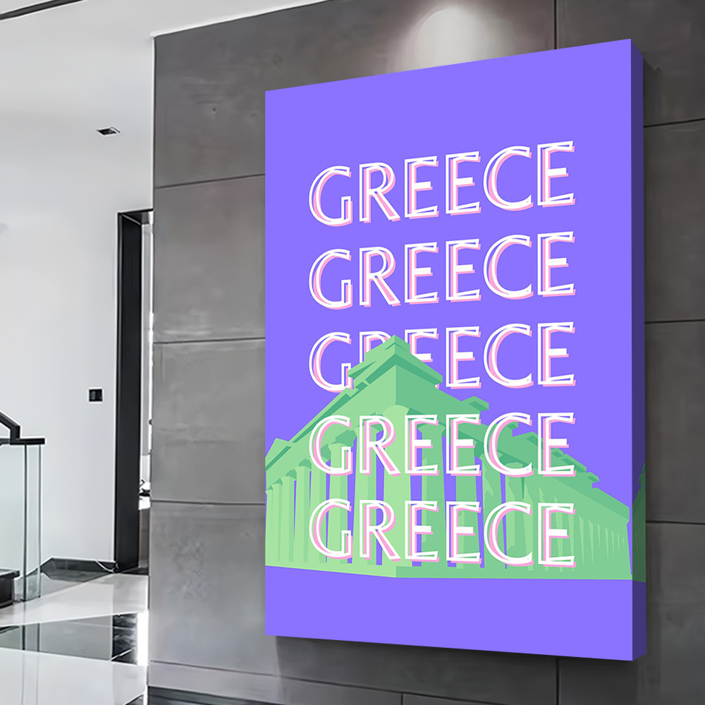 Póster de viaje de Grecia, lie - Travel Accessories Greece reseña y precio
