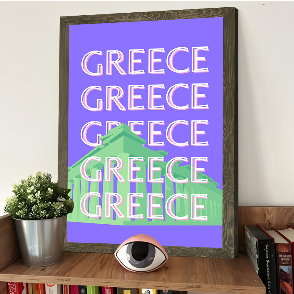 Póster de viaje de Grecia, lie - Travel Accessories Greece reseña y precio